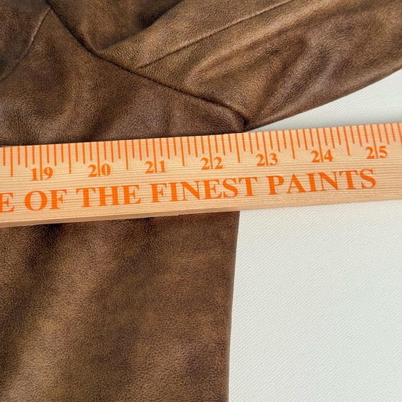 Reba Woman Faux Leather Western Jacket Brown 1X Plus Size Embroidered Studded - Picture 6 of 8